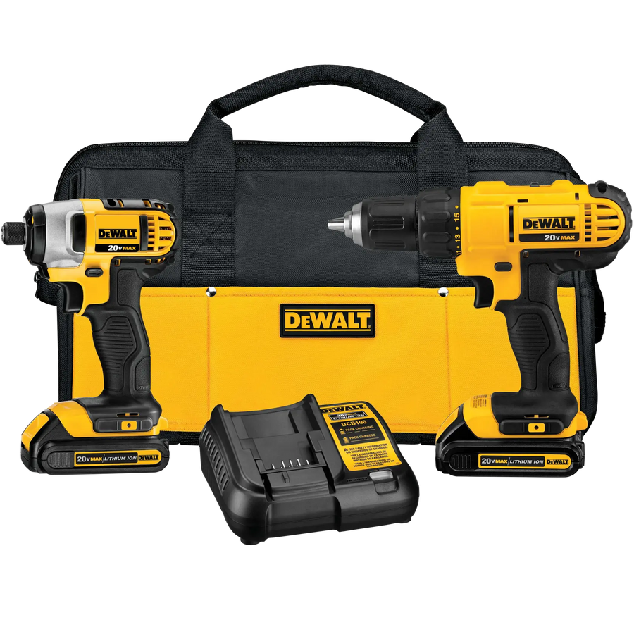 DEWALT 20V MAX Drill and Impact Driver Combo Kit