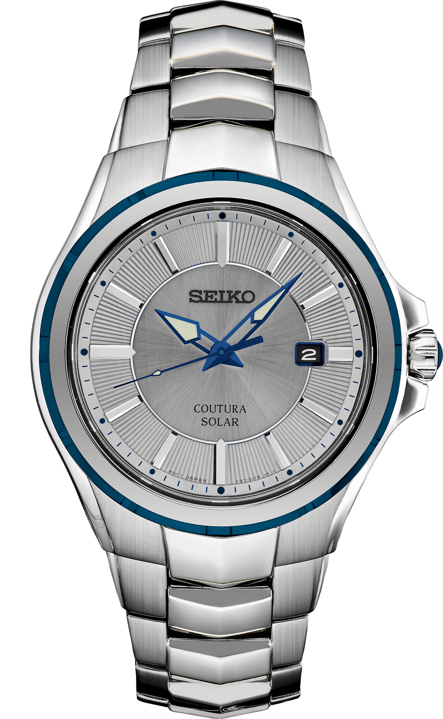 Seiko Coutura Solar 42.5mm Steel Watch (SNE565)