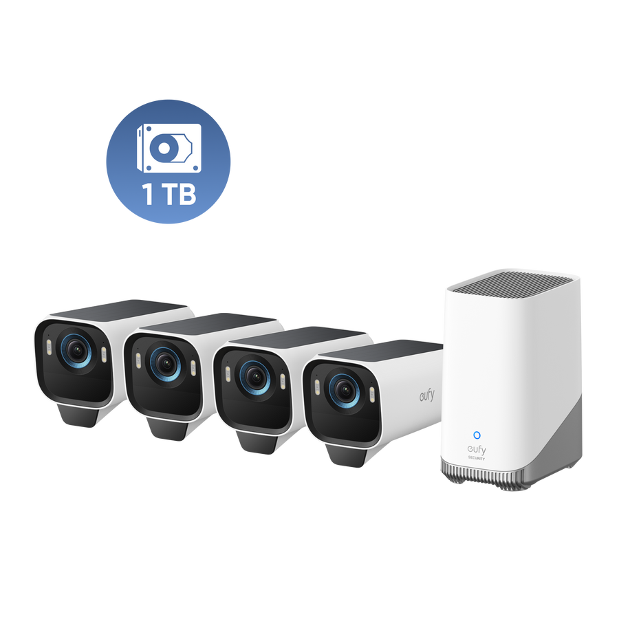 eufyCam S3 Pro 4-Cam Kit with 1TB Hard Drive