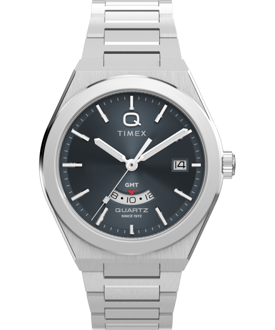 Timex Q Continental GMT 39mm Steel (TW2Y12100)
