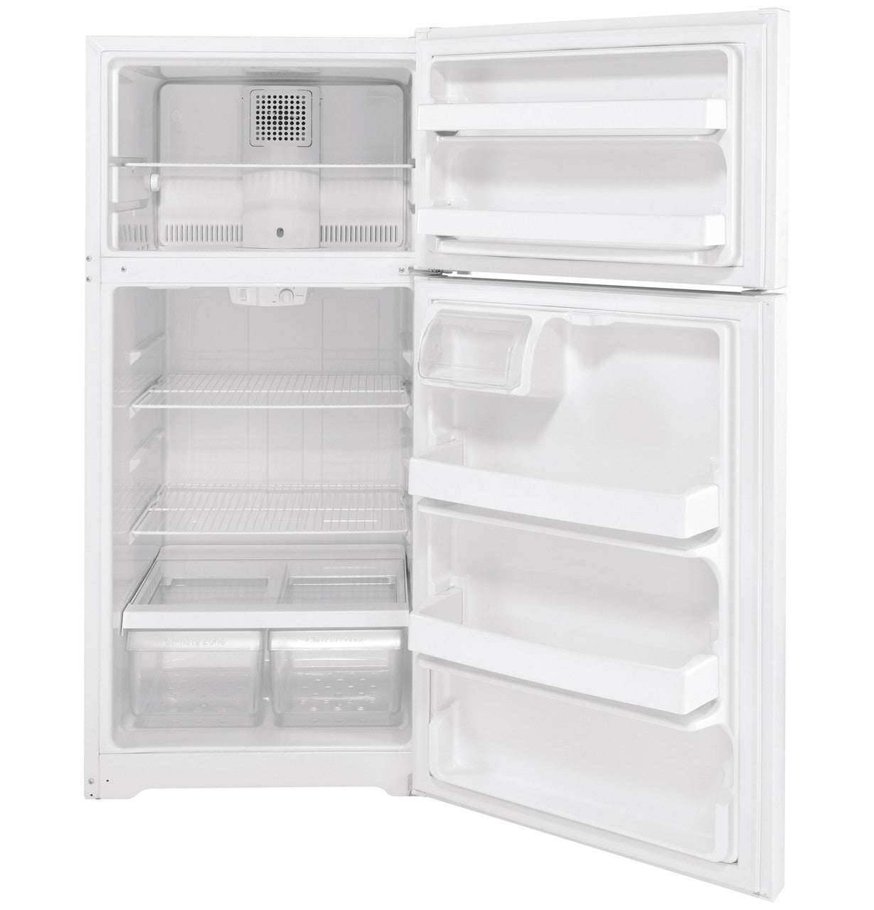 GE 15.6 cu ft Top-Freezer Refrigerator (GTS16DTNRWW)