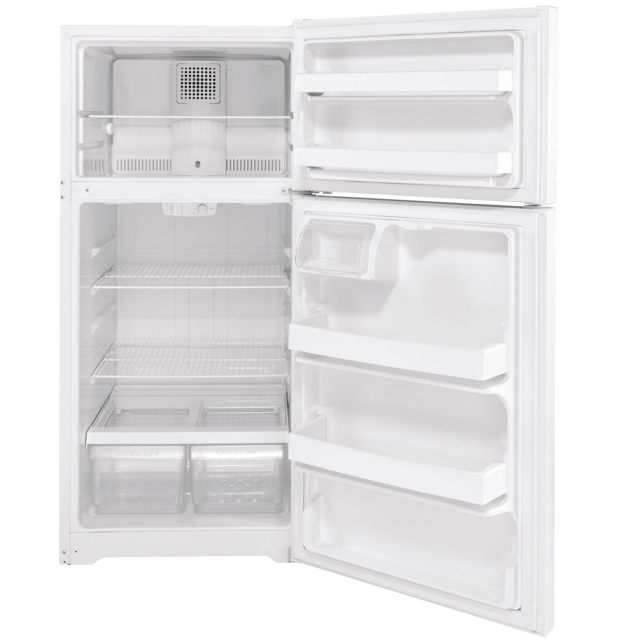 GE 15.6 cu ft Top-Freezer Refrigerator (GTS16DTNRWW)