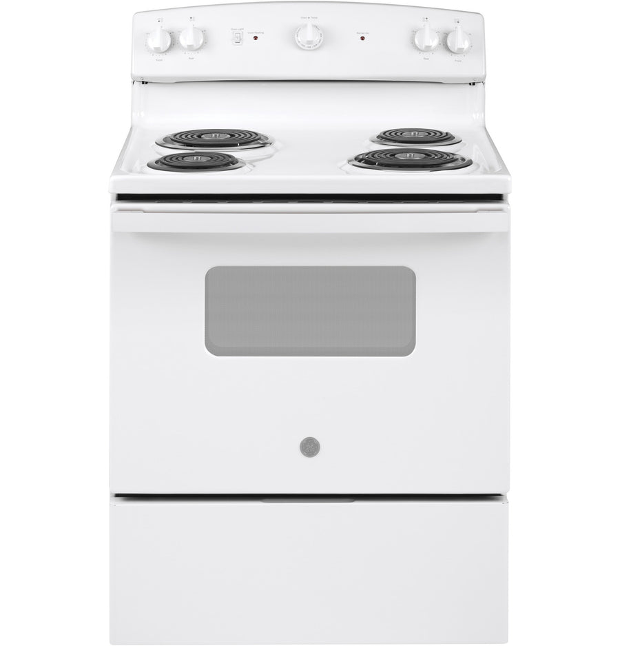 GE 30 in Electric Range, 5.0 cu ft Oven (JBS160DMWW)