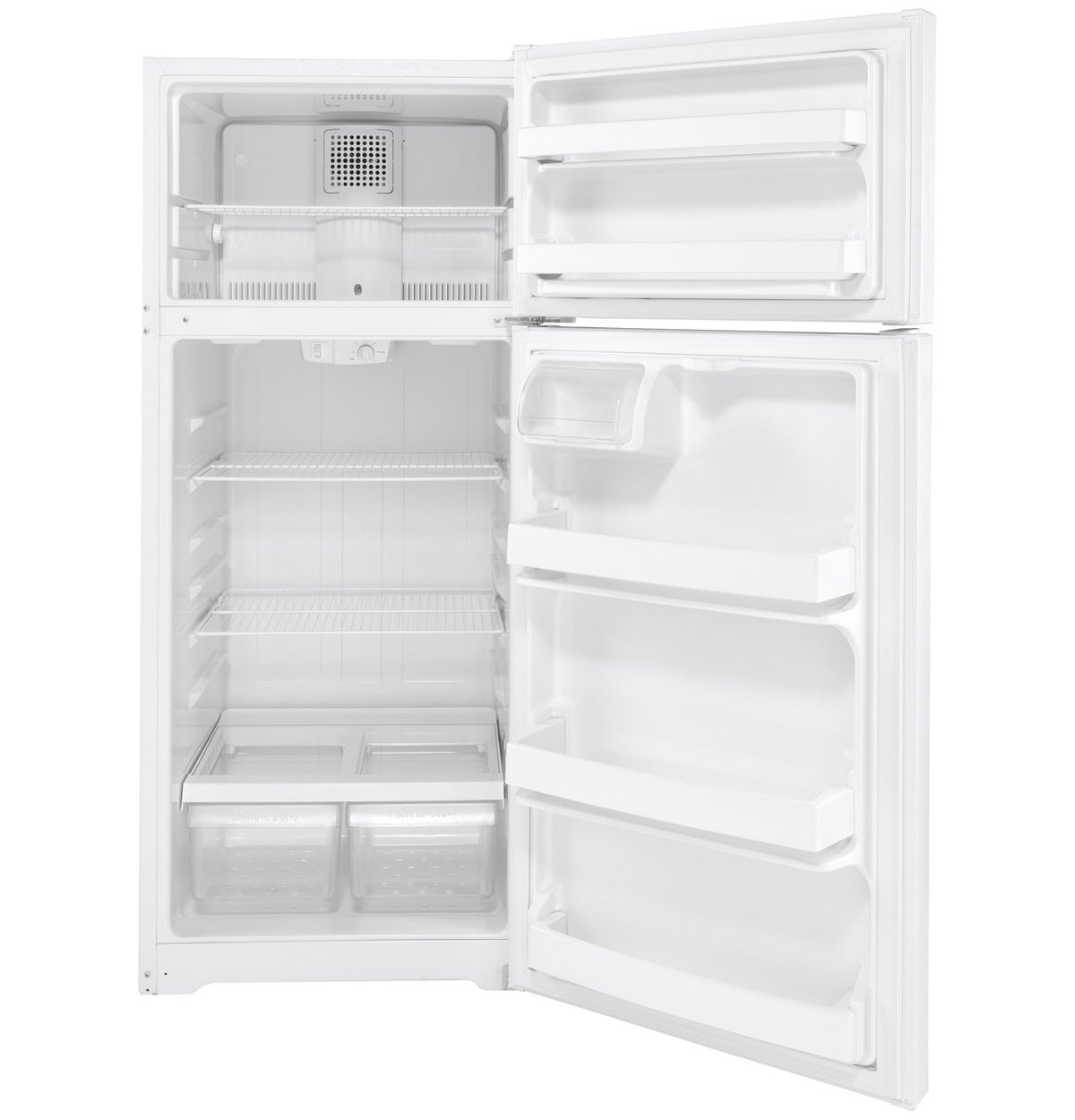 GE 17.5 cu ft Top-Freezer Refrigerator (GTS18DTNRWW)
