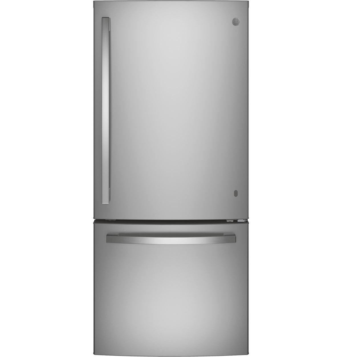 GE 20.9 cu ft Bottom-Freezer Refrigerator (GBE21DYKFS)