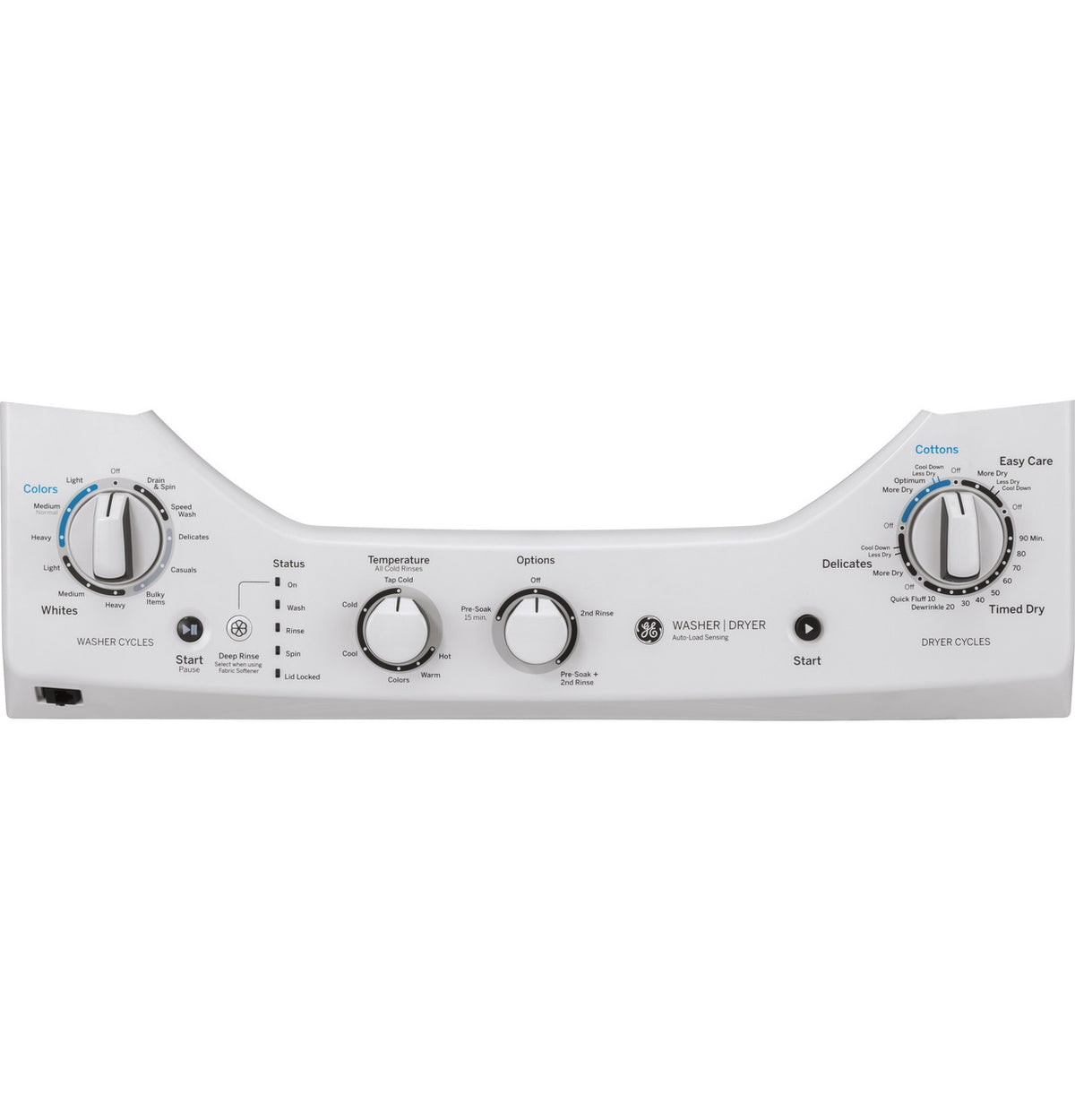 GE 24 in Stacked Washer + Electric Dryer (GUD24ESSMWW)