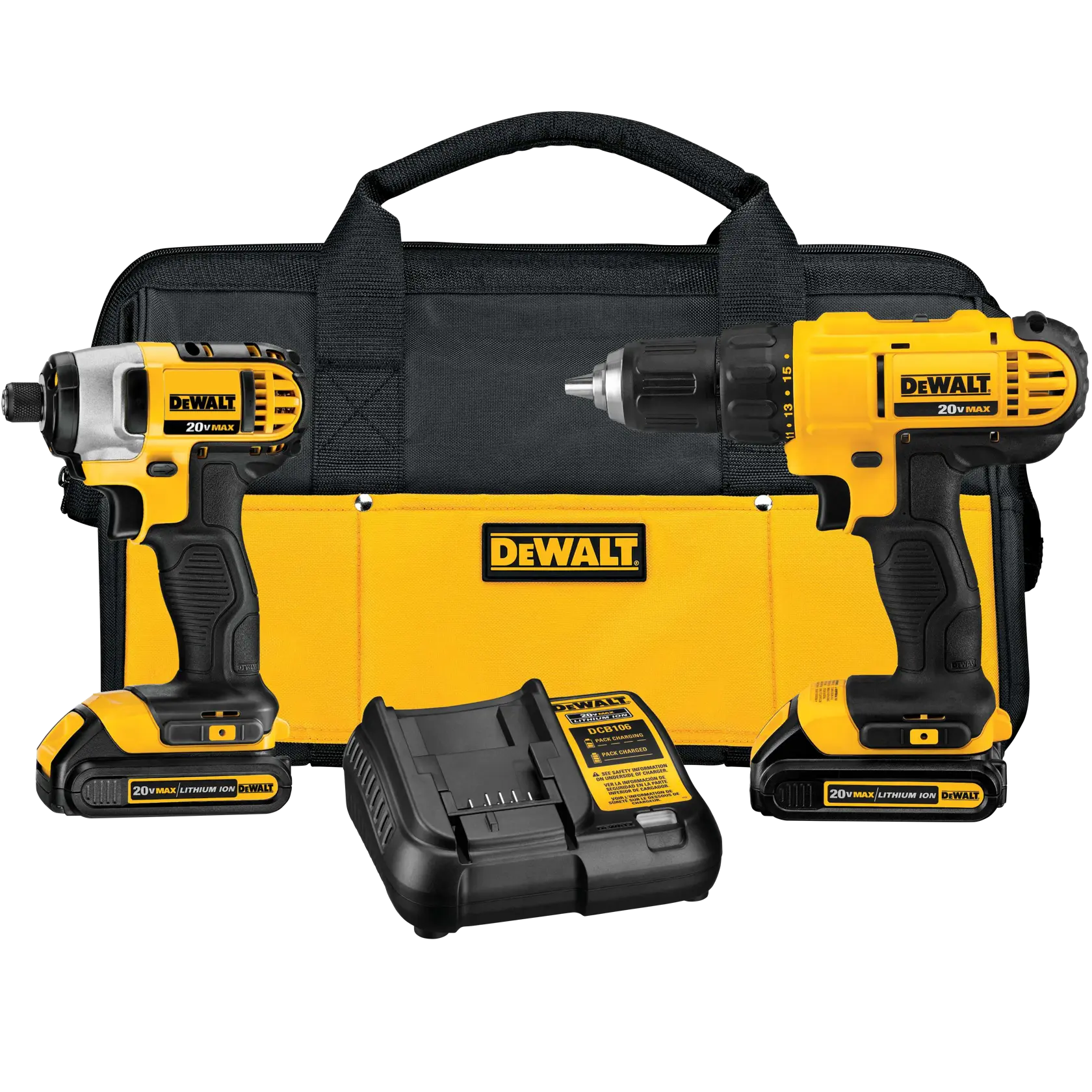 DEWALT 20V MAX Drill and Impact Driver Combo Kit
