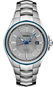 Seiko Coutura Solar 42.5mm Steel Watch (SNE565)