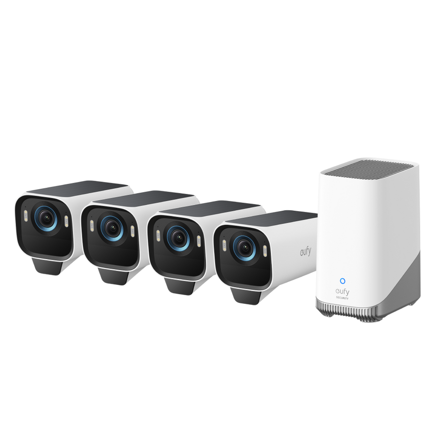 eufyCam S3 Pro 4K Solar Security Camera 4-Cam Kit