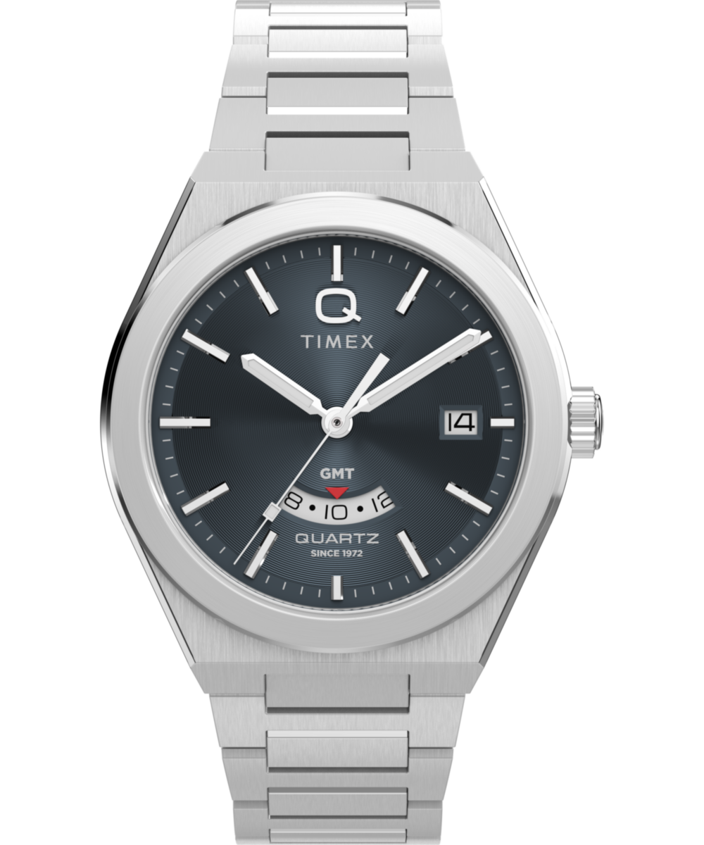 Timex Q Continental GMT 39mm Steel (TW2Y12100)
