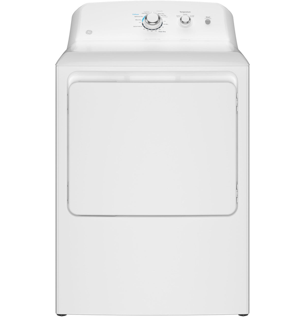 GE 6.2 cu ft Shallow-Depth Electric Dryer (GTX33EASKWW)