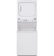 GE 27 in Stacked Washer + Electric Dryer (GUD27ESSMWW)