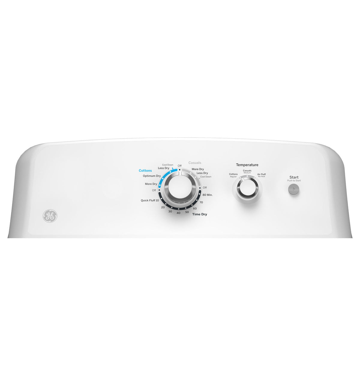 GE 6.2 cu ft Shallow-Depth Electric Dryer (GTX33EASKWW)