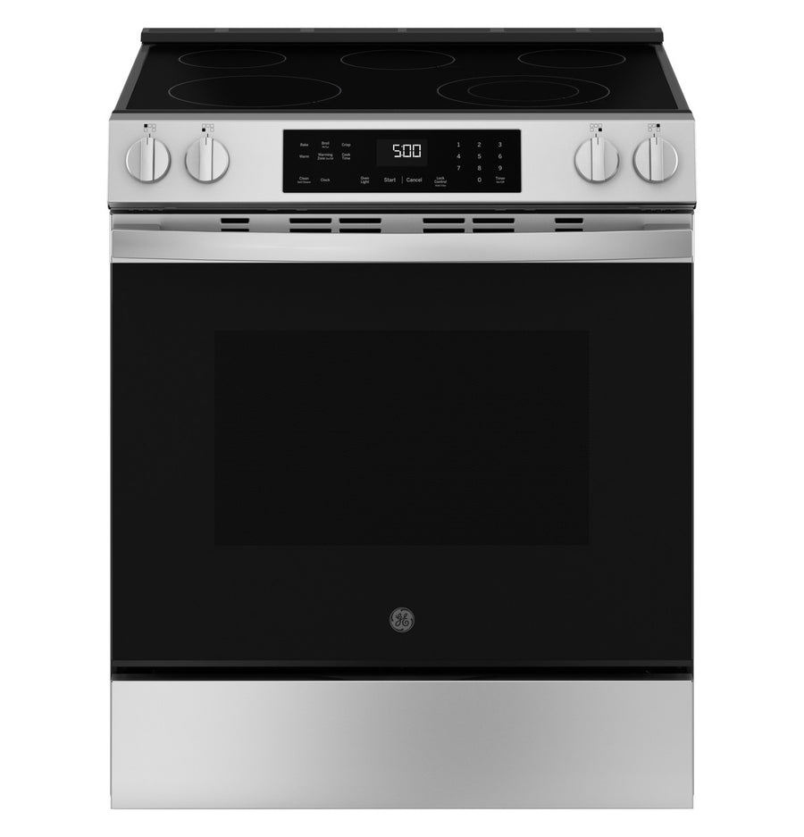 GE 30 in Slide-In Electric Range, 5.3 cu ft (GRS500PVSS)