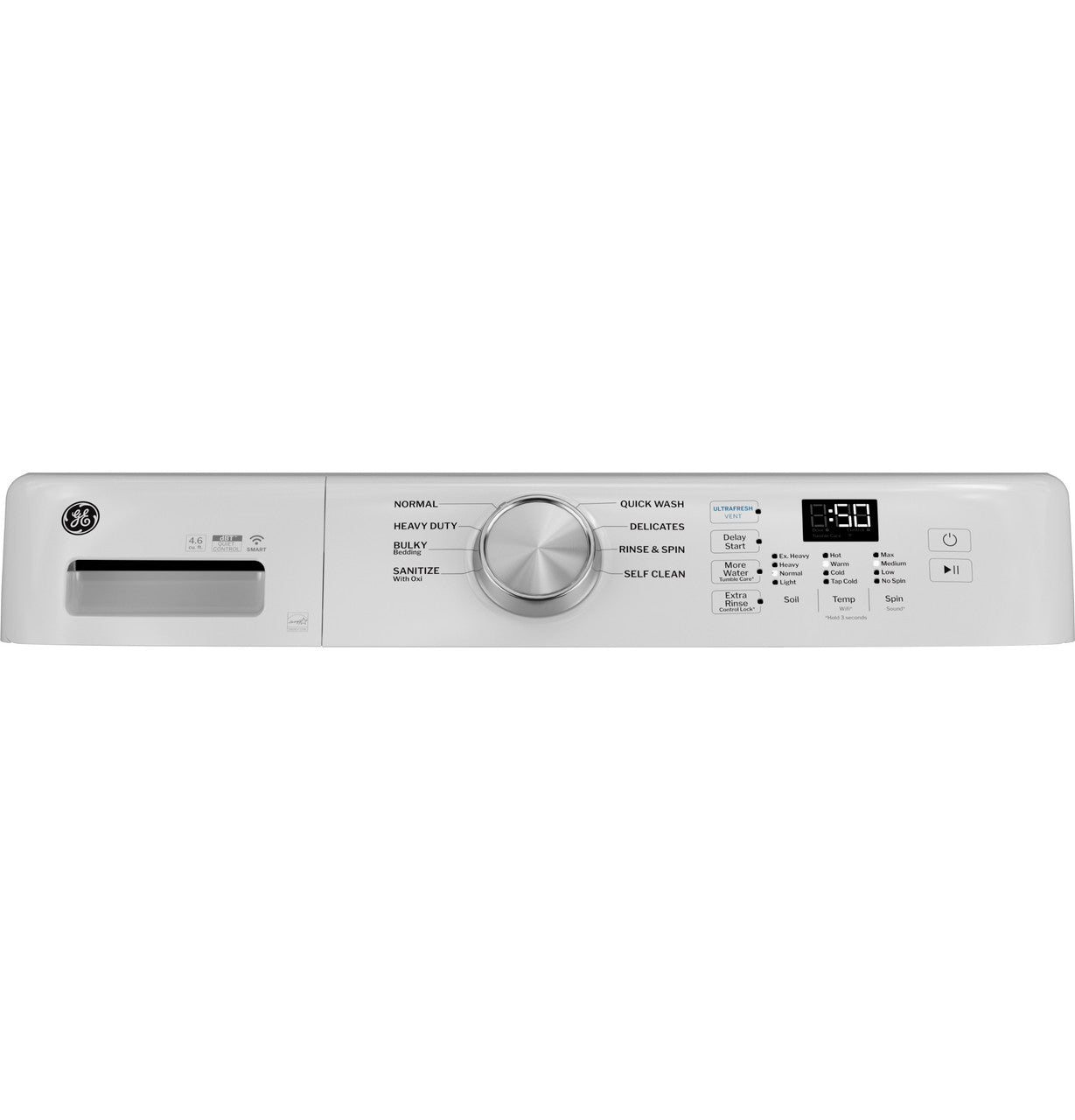 GE 4.6 cu ft Front-Load Washer (GFW350SSYWW)