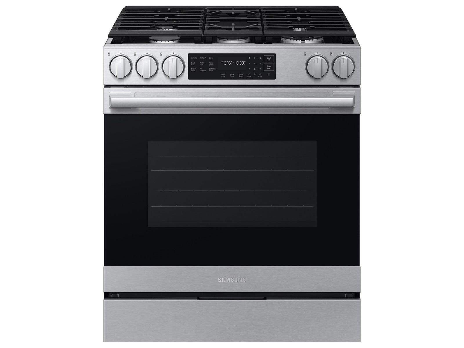Samsung 30 in Slide-In Gas Range, 6.0 cu ft (NSG80H60SR)